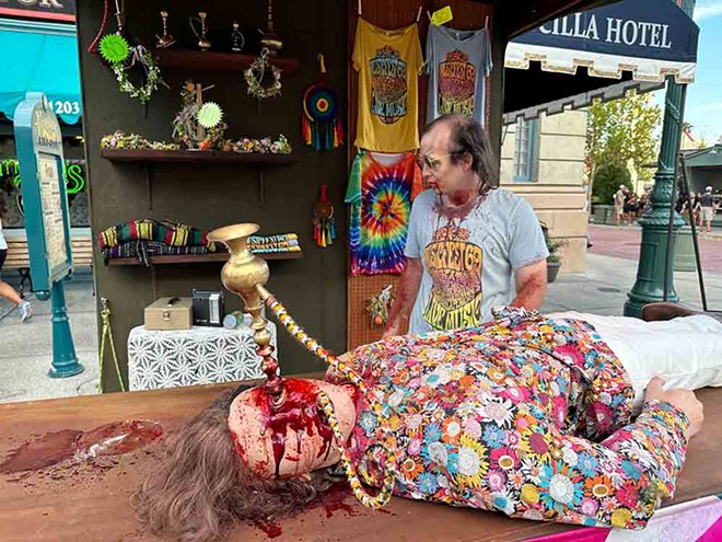 An ungroovy moment at Vamp '69 at Universal's Halloween Horror Nights - photo by Seth Kubersky
