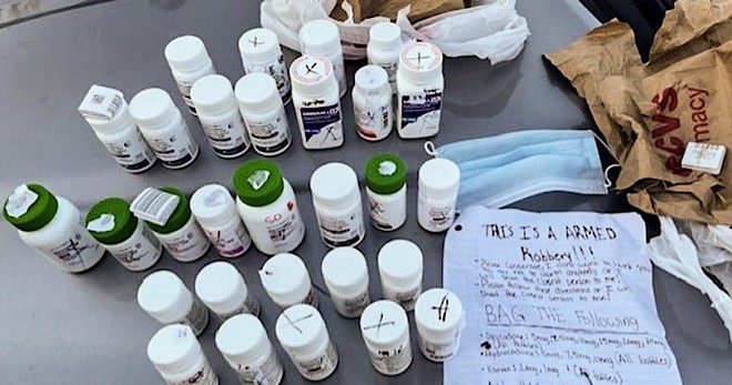Florida man held up Orlando drugstore for a laundry list of prescription drugs - Photo courtesy Orlando Police Department