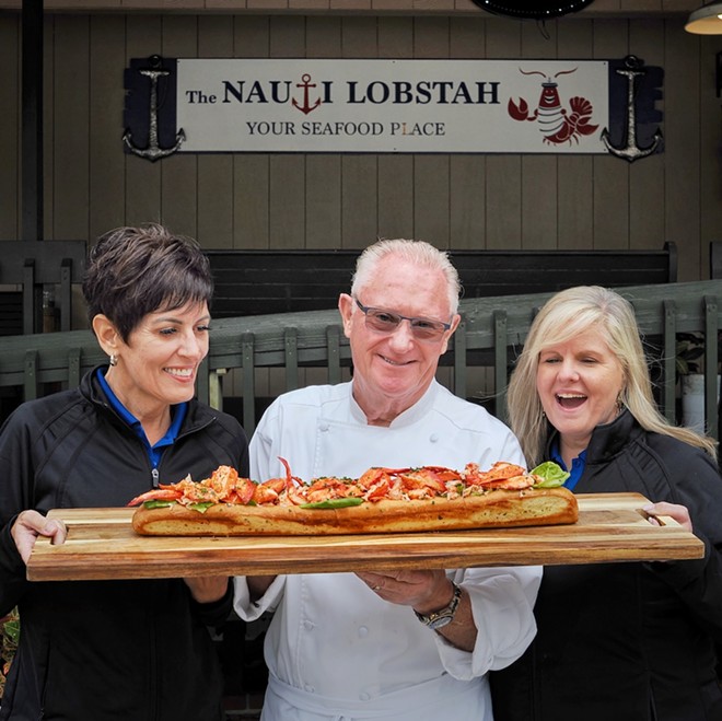 Nauti Lobstah owners Chef Mike Rumplik, Cara Rumplik and Christine Gonzalez. - Photo via Lisa Wilk/TasteCookSip.com
