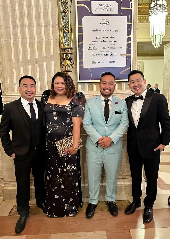 L-R: Jimmy Tung, Jami Bailey, Lo Lalicon and Johnny Tung at the 2024 James Beard Awards in Chicago - Johnny Tung