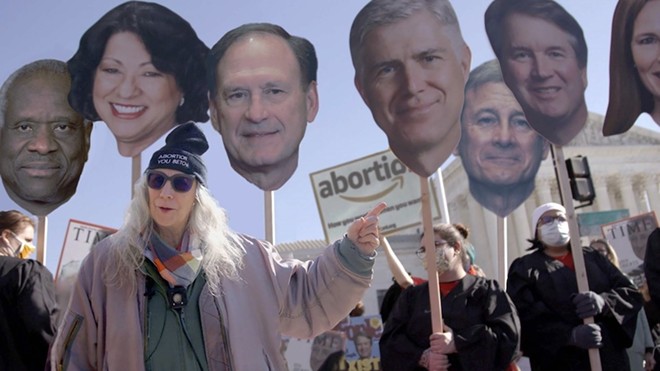 Ruth Leitman's No One Asked You follows comedian Lizz Winstead and Abortion Access Front across the U.S. to support abortion clinic staff and bust stigma. - Image via Global Peace Film Festival