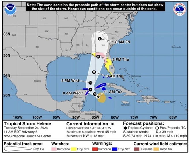 Central Florida under tropical storm watch ahead of expected 'major' Hurricane Helene