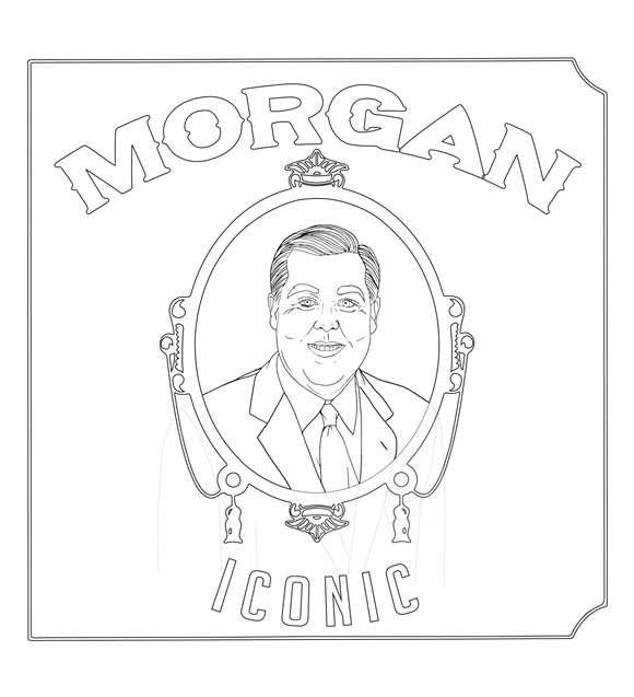 Color this picture of John Morgan as Dr. Dre's 'The Chronic'