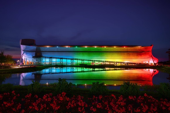 This is Ken Ham's sad attempt to take back the rainbow symbol from the LGBTQ community