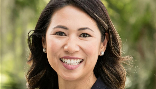 Rep. Stephanie Murphy, an advocate for U.S. manufacturing, is reportedly the inventor of a line of softball pants made in China