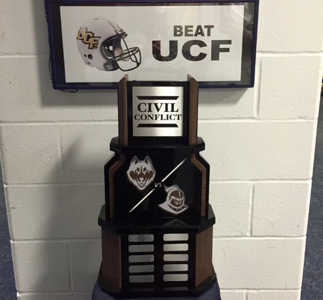 Someone misplaced the UCF-UConn 'rivalry' trophy and now it's missing