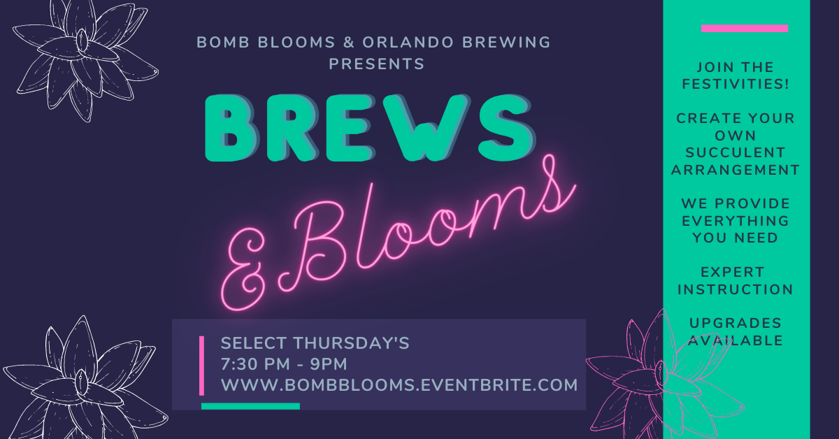 Brews & Blooms: Succulent Design Workshop