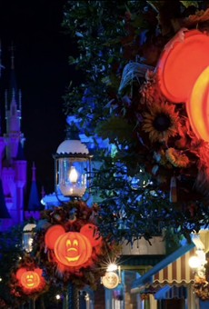Mickey's Not-So-Scary Halloween Party decor at the Magic Kingdom
