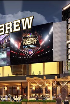 Concept art of the new NBC Sports Grill & Brew, coming to CityWalk this fall.