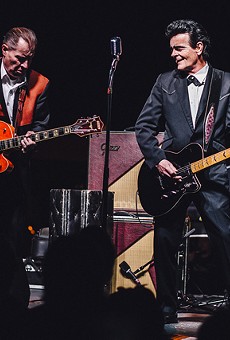 Unknown Hinson and the Reverend Horton Heat at Southern Fried Sunday's 10th anniversary (Will's Pub lot)