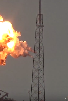 Video captures SpaceX rocket explosion in Cape Canaveral