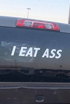 The actual "I Eat Ass" sticker