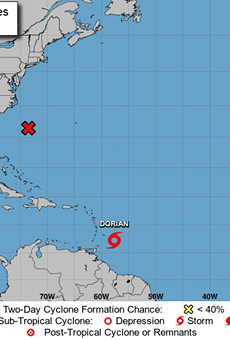 Tropical Storm Dorian rolling toward Caribbean, may weaken over Hispaniola before reaching Florida