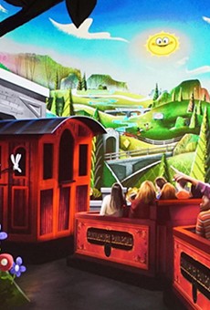 Concept art for Mickey and Minnie's Runaway Railway