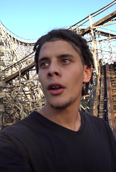 Matthew St. Cyr exploring Busch Gardens' defunct roller coaster, Gwazi, in a Jan. 2019 video.