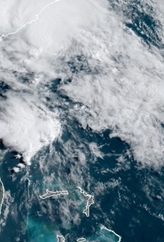 Tropical Storm Bertha on Wednesday morning