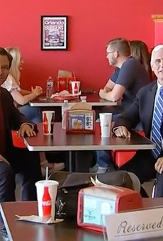 DeSantis and Pence met in Orlando in May