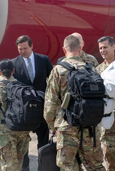 Gov. Ron DeSantis oversees deployment of the 125th Fighter Wing of Florida Air National Guard (June 2019)