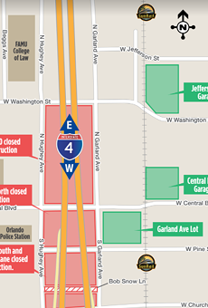 Two downtown Orlando parking lots are permanently closing today thanks to I-4 construction