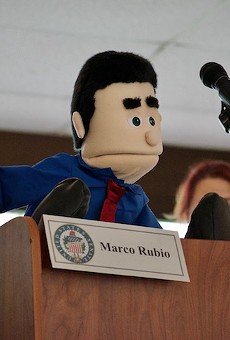 Instead of Rubio, 'Lil Marco' puppet addresses constituents at Maitland town hall