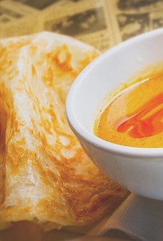 Roti canai is an absolute must when visiting Hawkers Asian Street Fare. We won't judge you if you drink the dipping sauce after.