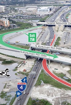 The new Kirkman Road exit on I-4 opens today