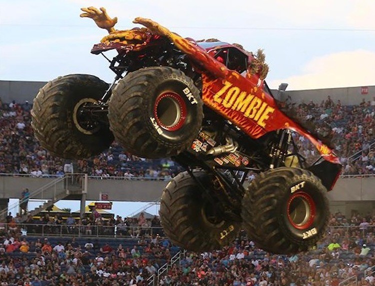 Monster Jam trucks will jump and flip in Orlando this weekend