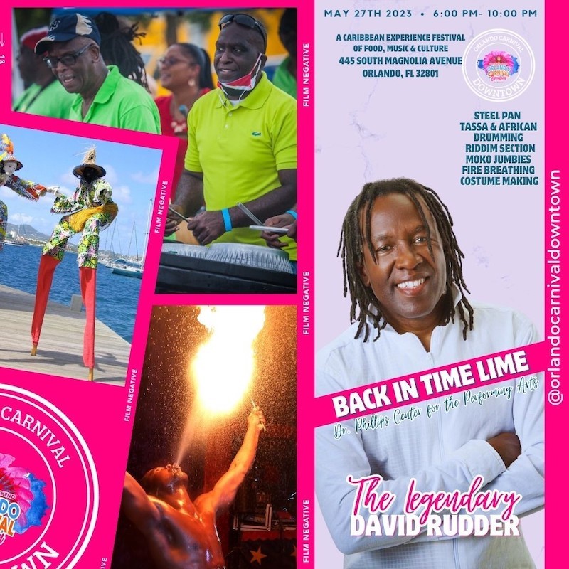 Back In Time Lime a Caribbean Cultural Festival with David Rudder!
