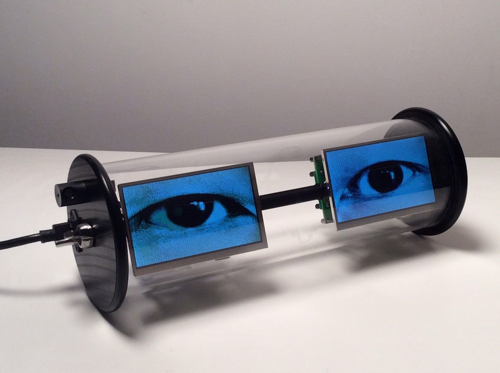 Alan Rath, 'Electric Eyes,' from Virtual Views, at Orlando Museum of Art through Dec. 31