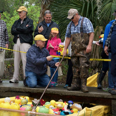 The Great Duck Derby is racing its way back to the Mead Botanical Garden