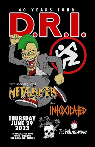 D.R.I., Metalriser, Intoxicated, Swift Knuckle Solution, The Palmeranians