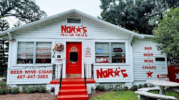 Nora&#146;s Sugar Shack 
    636 Virginia Drive, (407) 447-5885
    You can't just take a name like Nora's Sugar Shack. You have to earn it by being a proper dive. Luckily, this dog-friendly bar has the spirit.
    
    