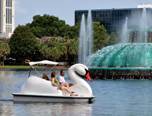 Ride the Lake Eola Swan Boats in the rain
You'll probably get pelted by the rain and see nothing interesting. Save it for the sunshine.