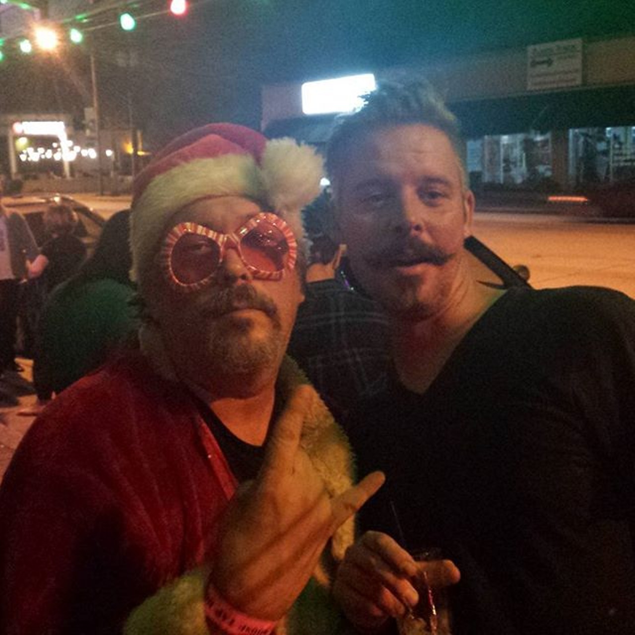 There was a bad Sanata and a mustache at Will's last weekend. Photo via bibibabe99 on Instagram.