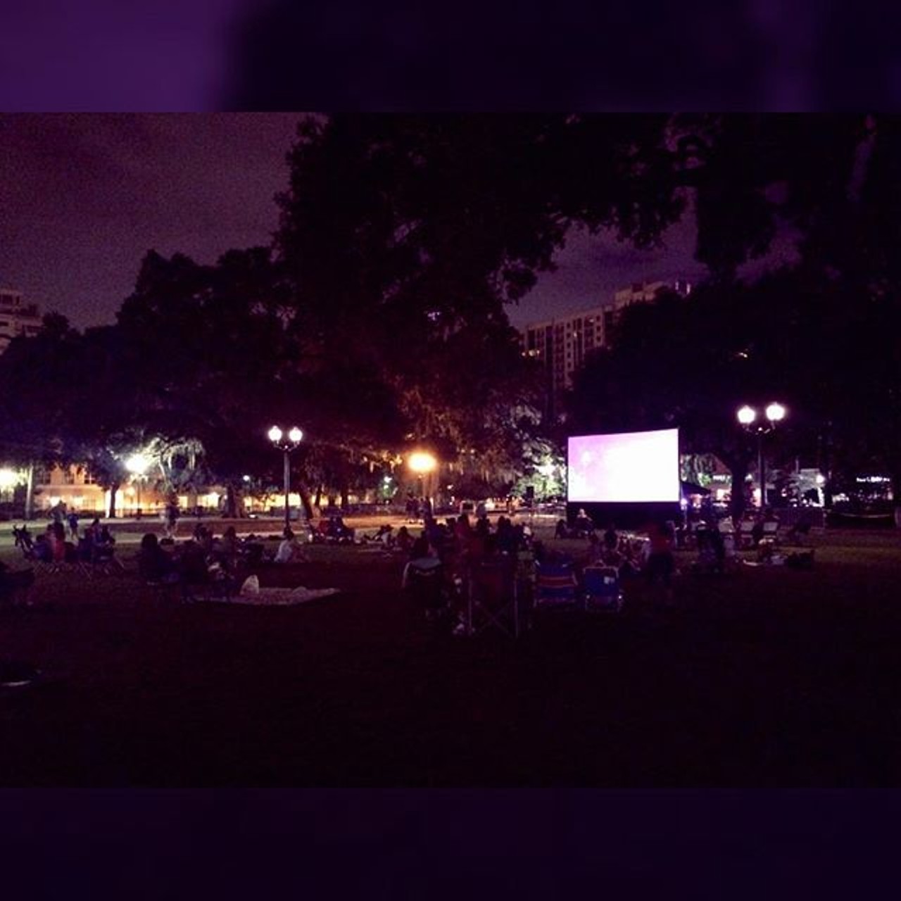 Flask it at Movieola at Lake Eola
512 East Washington Street (407) 246-2121,
You&#146;ll have to brown bag it (or use your trusty flask), but grab your drink of choice and head to Lake Eola for their monthly movie screening. It takes place the last Friday of every month, and it won&#146;t cost you a dime. June&#146;s movie is Cinderella, and July&#146;s is Jurassic World. 
Photo via jaromyre/Instagram