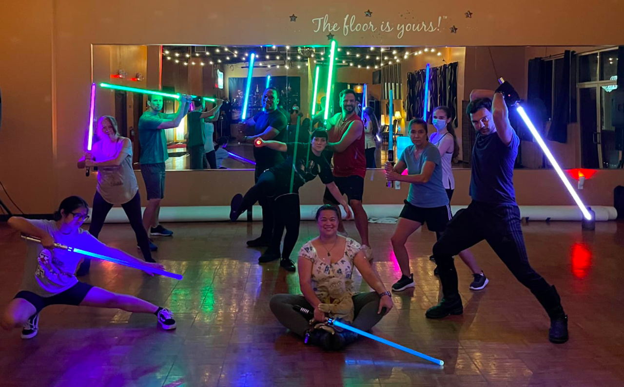 Lightsaber Technique at Studio K
11951 International Drive South, Orlando
Studio K’s “Lightsaber Technique with Mandy” offers a unique dance experience while using a lightsaber. You know, in case you ever find yourself in a dance battle after defending the galaxy. If you don’t have your own lightsaber, one will be provided.