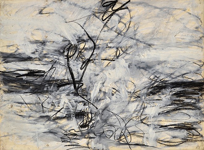 Untitled, 1952. Oil and charcoal on paper mounted to canvas. Courtesy of McCormick Gallery. - MARY ABBOTT