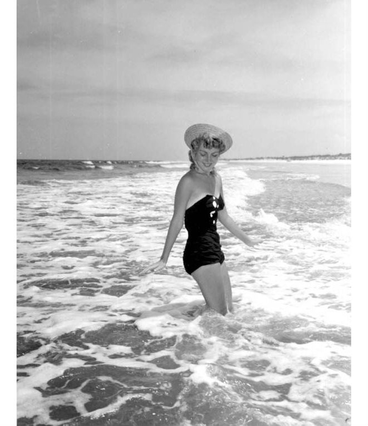 Posing in the Daytona Beach surf
