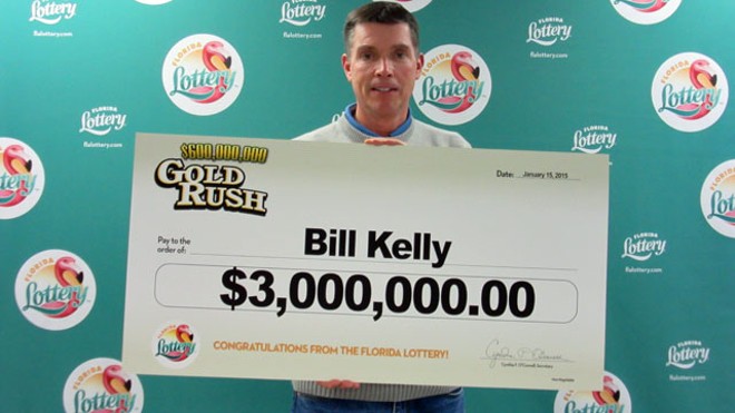 We hope Billy Kelly, whose dog's identity has not been revealed, renames his dog Lucky. And maybe gives him a steak. Or maybe even a whole cow. - FLORIDA LOTTERY