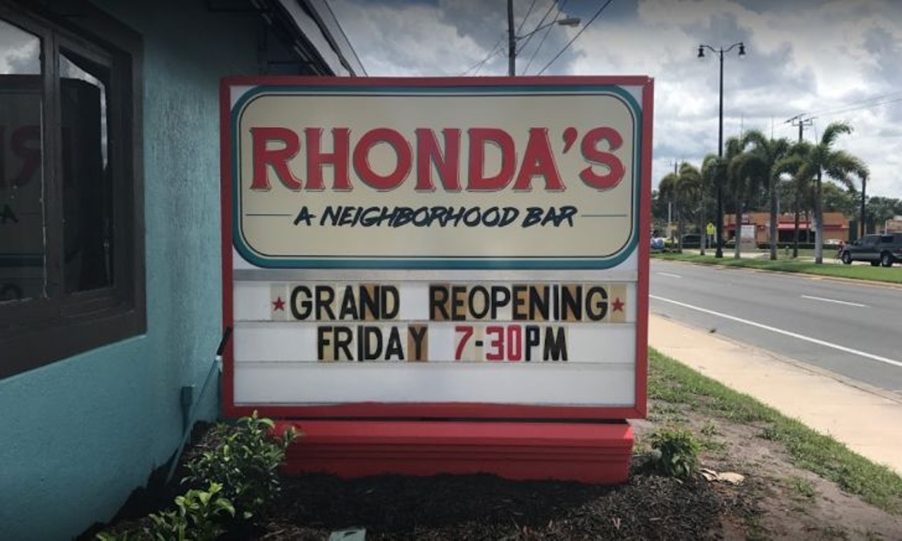 Rockin' Rhonda's Lounge
2617 S Orlando Drive, Sanford
Taffer was unsure whether structural repairs could be made in time at Rhonda&#146;s. Luckily, the crumbling floors were fixed and the bar, which was renamed Rhonda's A Neighborhood Bar, is still in business.
Photo via Google Maps