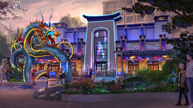 Epic Universe Celestial Park Blue Dragon Restaurant