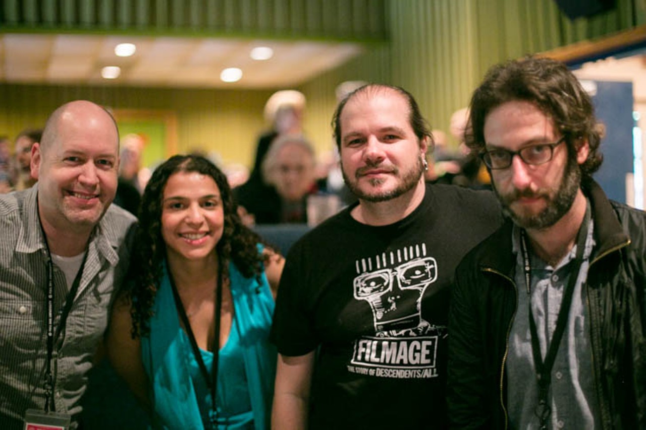 Enzian and Florida Film Festival Programming Coordinator Tim Anderson (third from left)