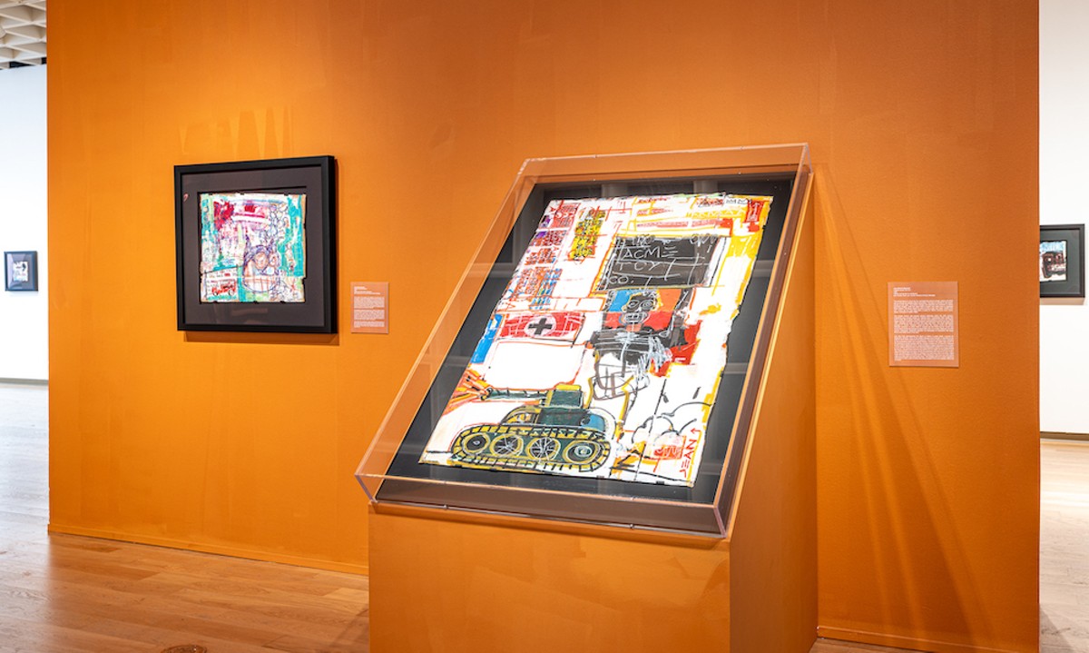 Installation view of "Heroes and Monsters" at Orlando Museum of Art.