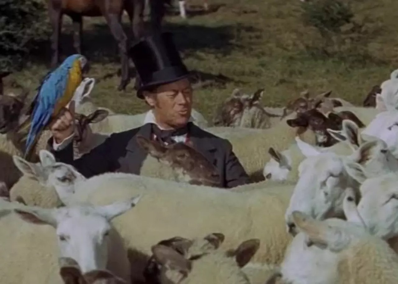 No. 5. Doctor Dolittle (1967)
- Director: Richard Fleischer
- IMDb user rating: 6.1
- Runtime: 152 minutes
This musical comedy was beset by production problems and controversies before arriving in theaters, where it became a bomb of epic proportions. Thanks to an aggressive campaign from Fox Studios, it scored nine Oscar nominations despite its many flaws. It won Oscars for Best Special Effects and Best Original Song.
